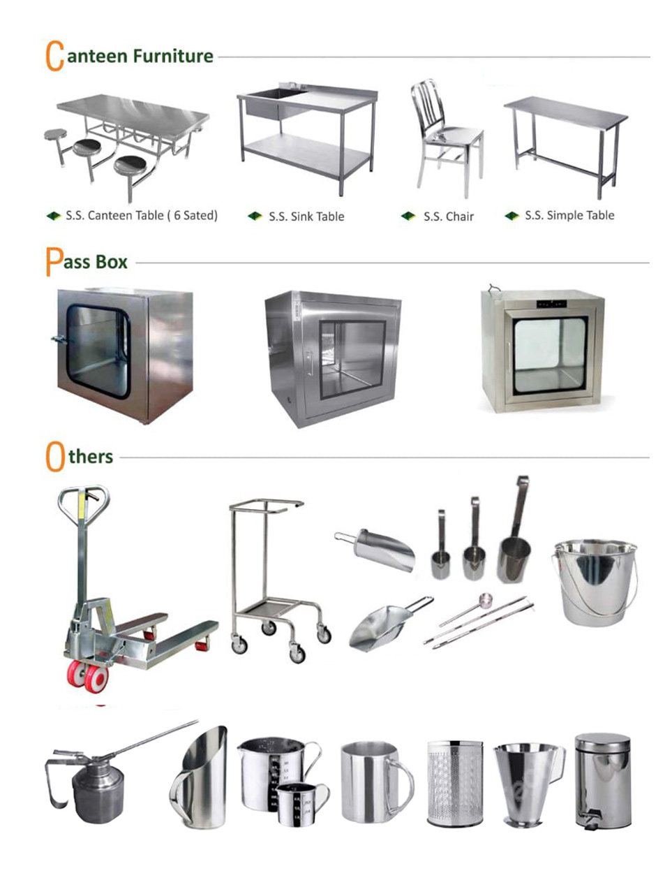 Clean Room Furniture, Canteen Pass Box & Others CRF, Supplier and Manufacturer in Ahmedabad, Gujarat, India