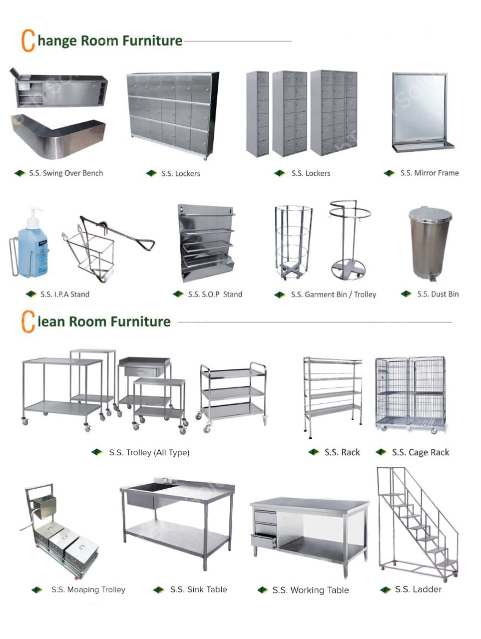 Clean Room Furniture, Clean Room & Change Room CRF, Supplier and Manufacturer in Ahmedabad, Gujarat, India